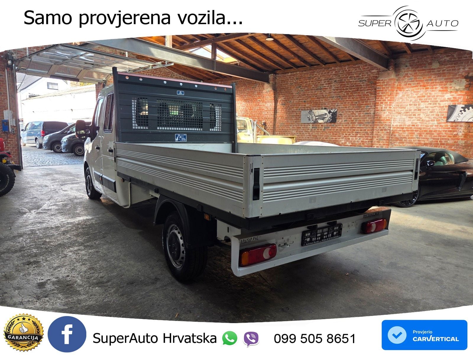 Renault Master DoKa Pritsche L3H1 TüvNeu Klima 1HandEur6 163 KS