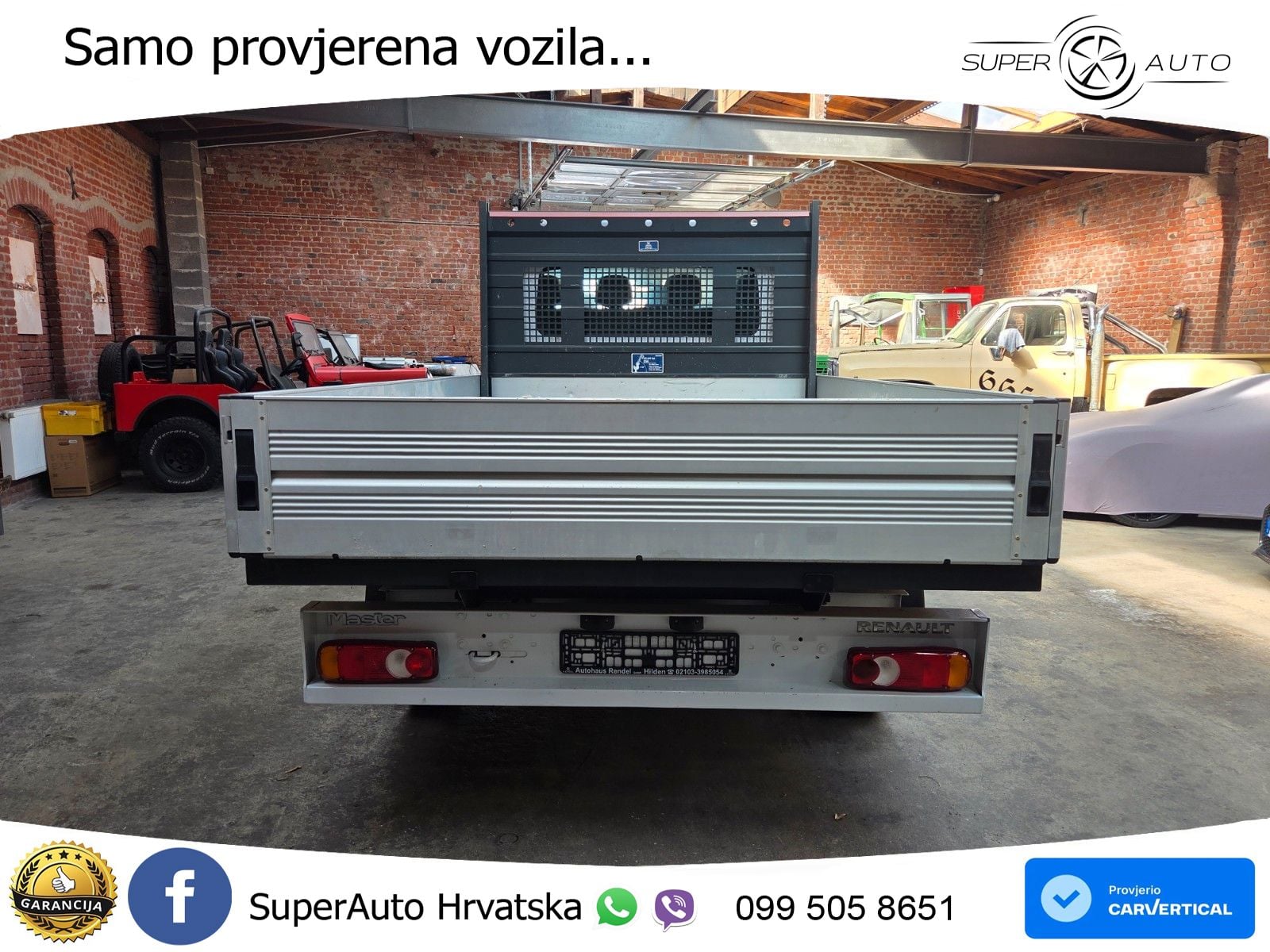 Renault Master DoKa Pritsche L3H1 TüvNeu Klima 1HandEur6 163 KS