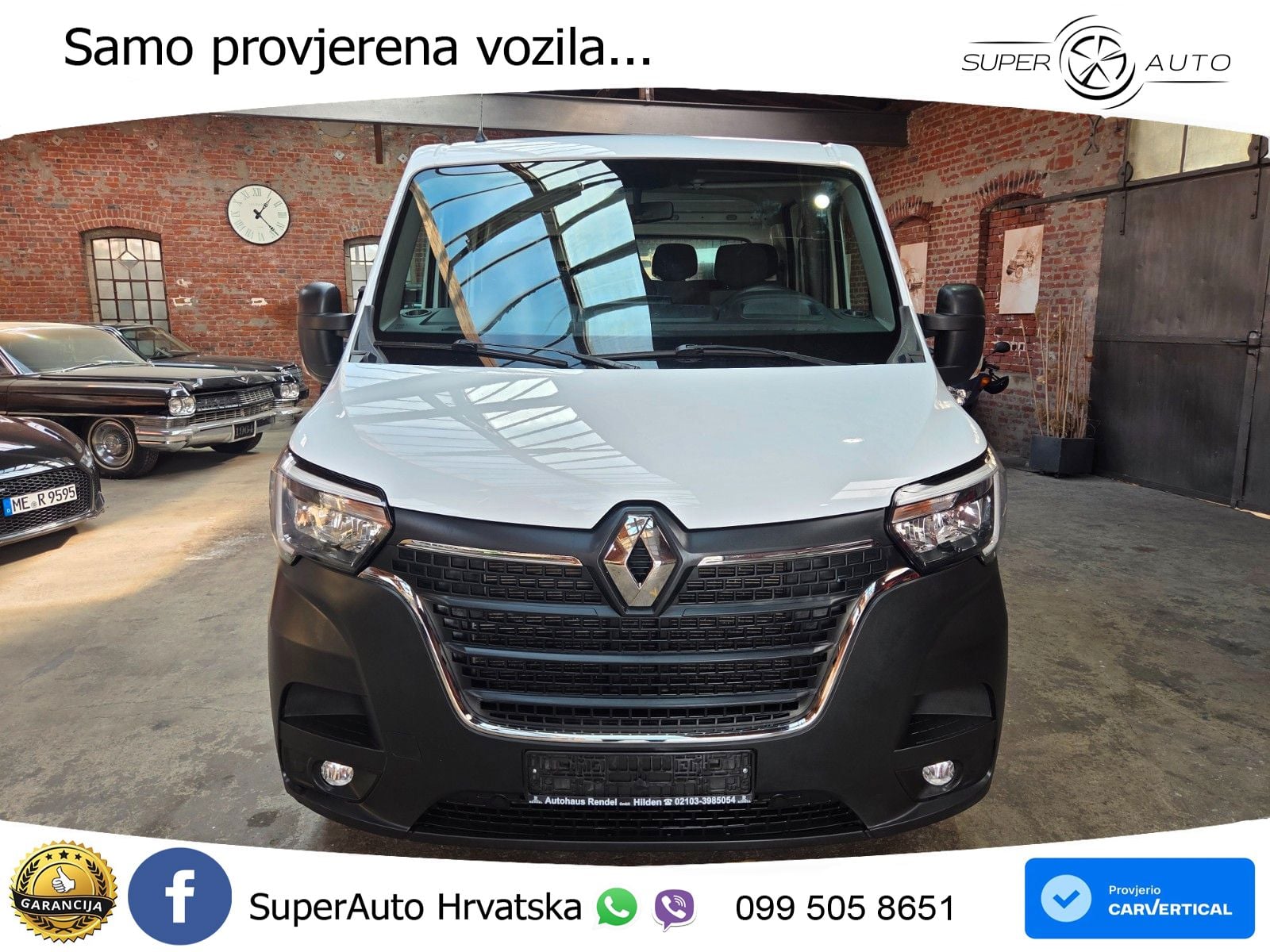 Renault Master DoKa Pritsche L3H1 TüvNeu Klima 1HandEur6 163 KS