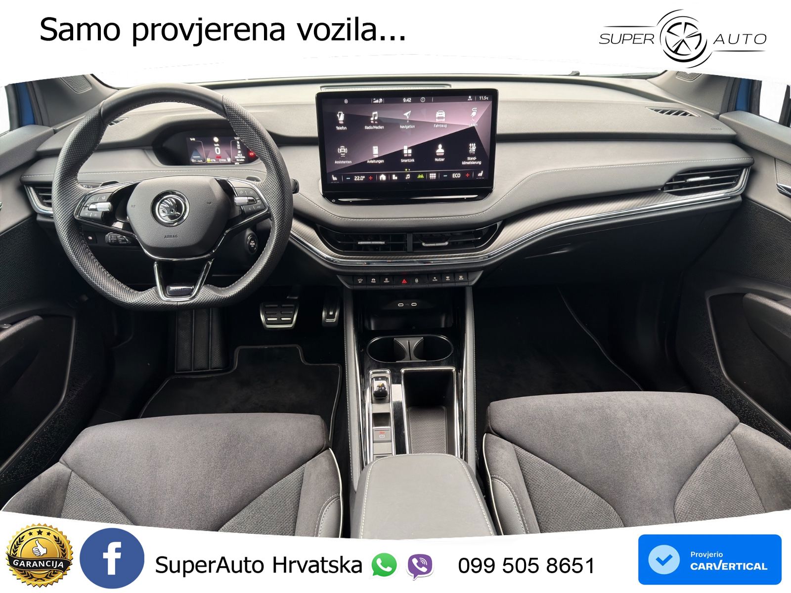 Škoda Enyaq iV 80 82 kWh (204 KS) SportLine LED+GR SJED+ACC