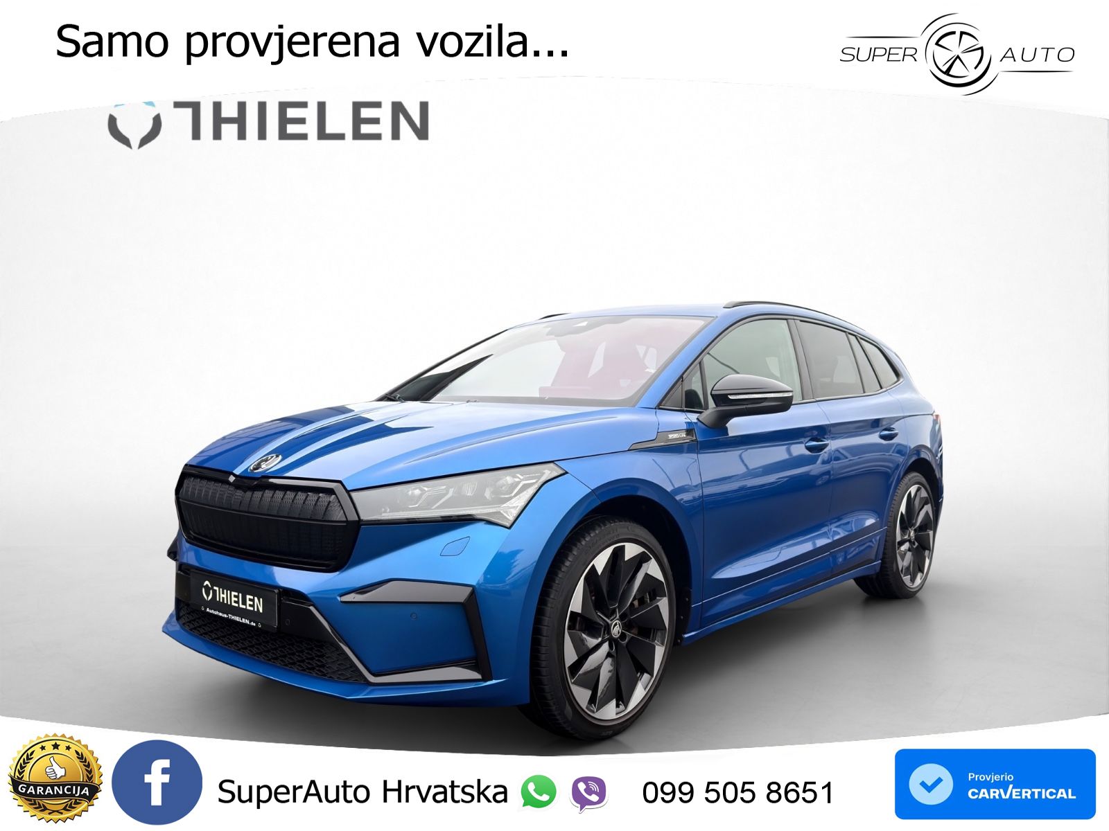 Škoda Enyaq iV 80 82 kWh (204 KS) SportLine LED+GR SJED+ACC