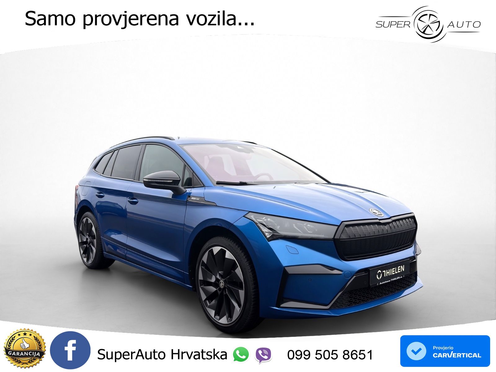 Škoda Enyaq iV 80 82 kWh (204 KS) SportLine LED+GR SJED+ACC