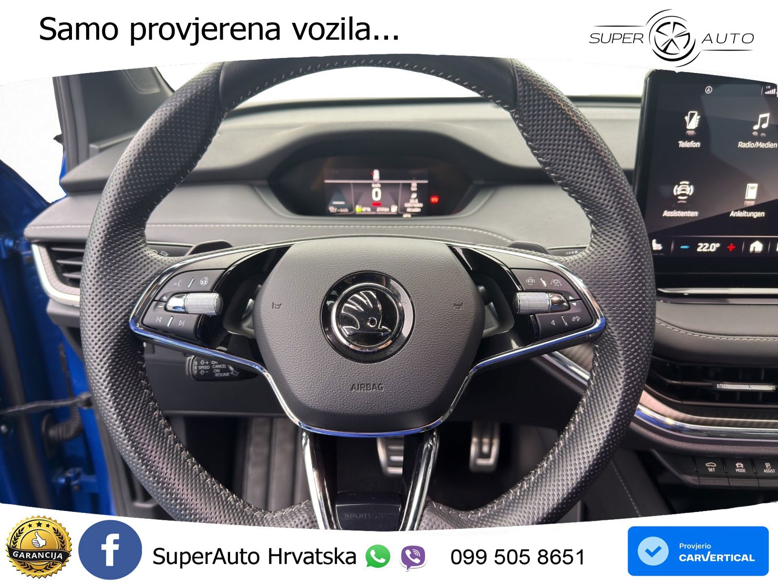 Škoda Enyaq iV 80 82 kWh (204 KS) SportLine LED+GR SJED+ACC