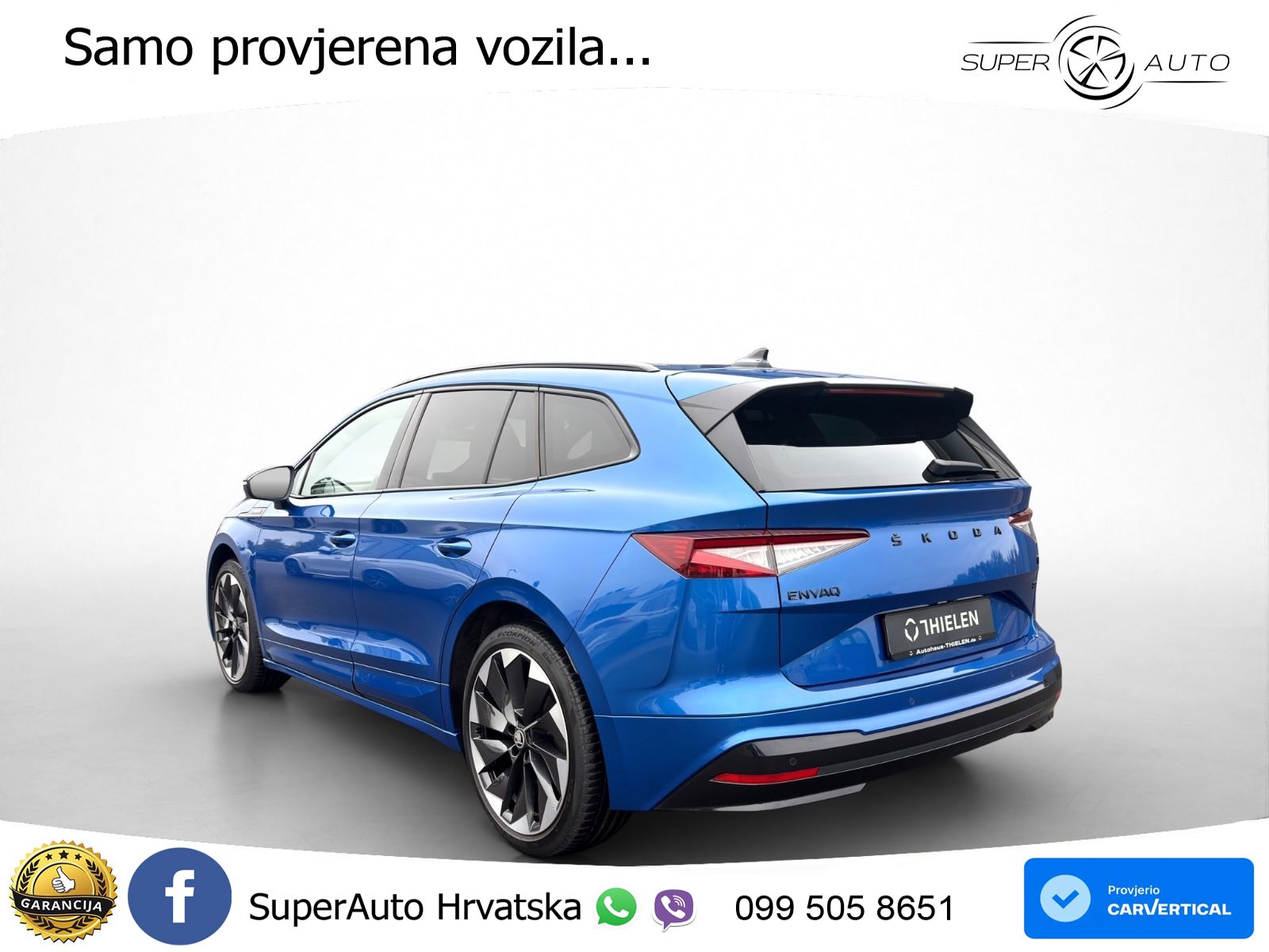 Škoda Enyaq iV 80 82 kWh (204 KS) SportLine LED+GR SJED+ACC