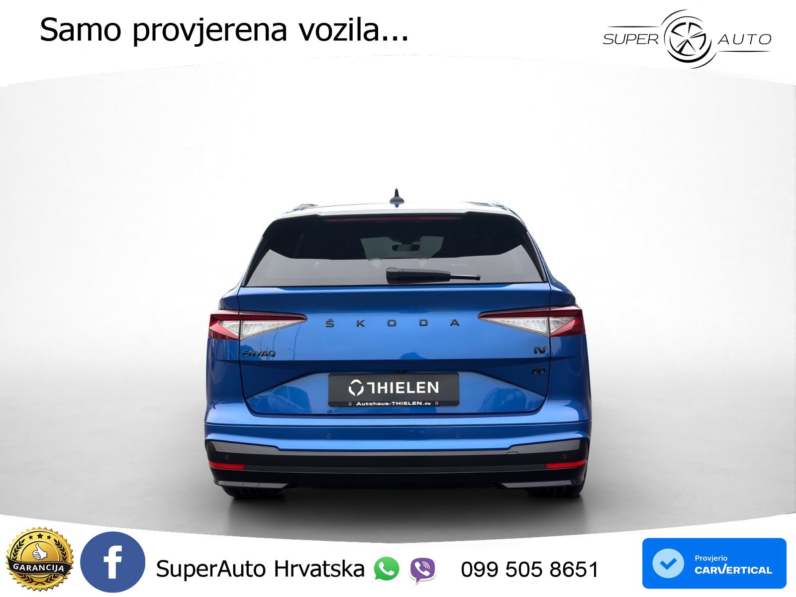 Škoda Enyaq iV 80 82 kWh (204 KS) SportLine LED+GR SJED+ACC