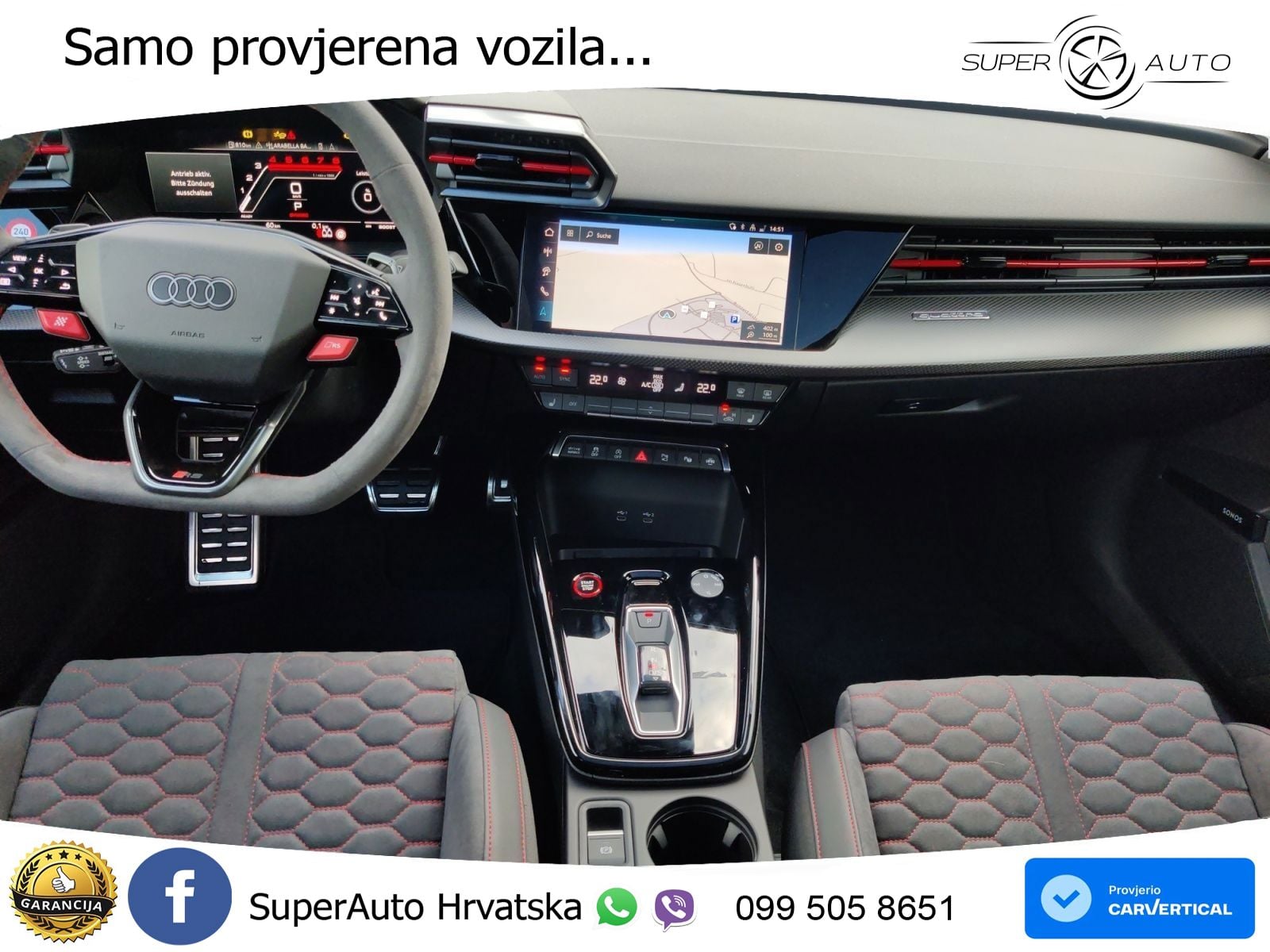 Audi RS3 Sportback 2.5 TFSI (400 KS) quattro S tronic LED+GR SJED+ACC