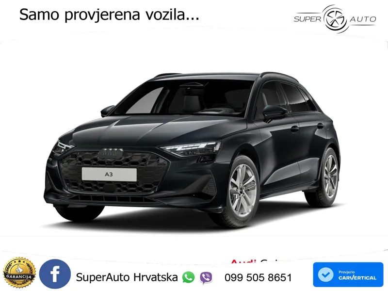 Audi A3 30 TFSI (116 KS)  S tronic S line LED+GR SJED+ACC