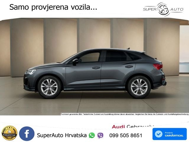 Audi Q3 II Sportback 35 TFSI (150 KS) S tronic S line LED+GR SJED+ACC