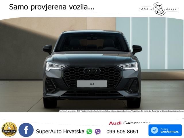 Audi Q3 II Sportback 35 TFSI (150 KS) S tronic S line LED+GR SJED+ACC