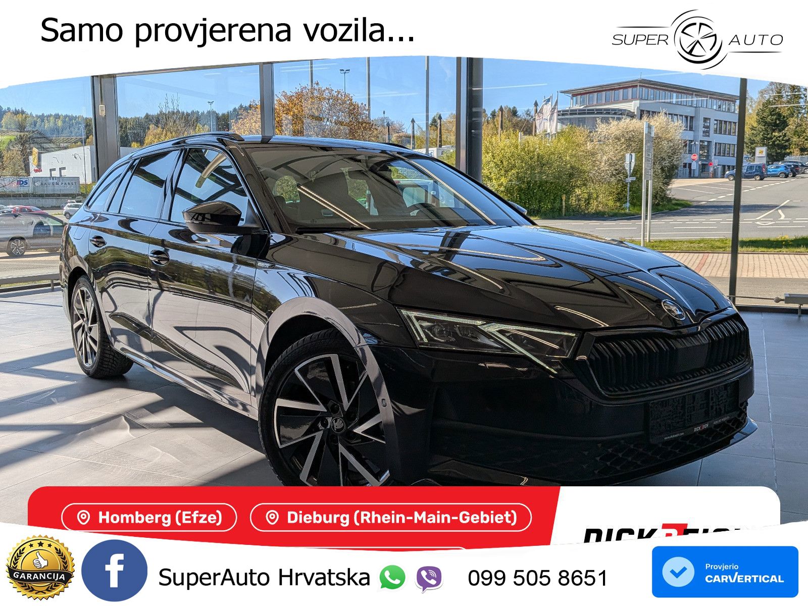 Škoda Octavia Combi 1.5 TSI (150 KS) DSG SportLine LED+GR SJED+ACC