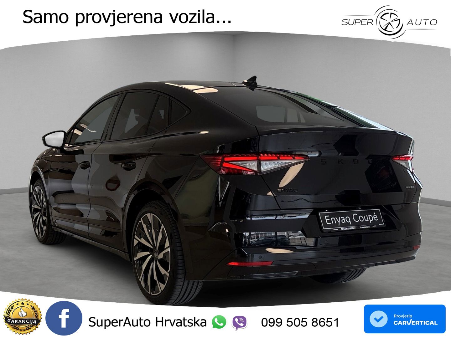 Škoda Enyaq Coupe iV 85 82 kWh (286 KS) SportLine LED+GR SJED+ACC