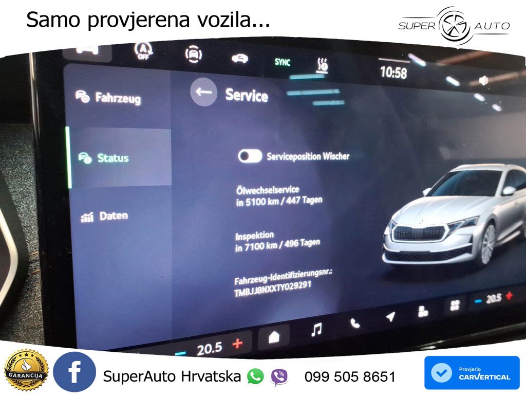 Škoda Octavia Combi 2.0 TDI (150 KS) DSG LED+GR SJED+ACC