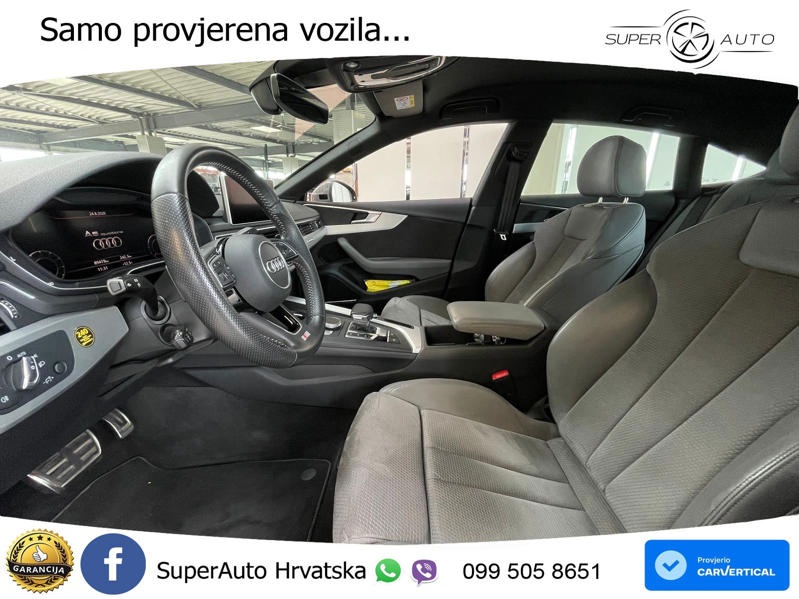 Audi A5 Sportback 45 TFSI (245 KS) quattro ultra S tronic S line MATRIX+GR SJED+KAM