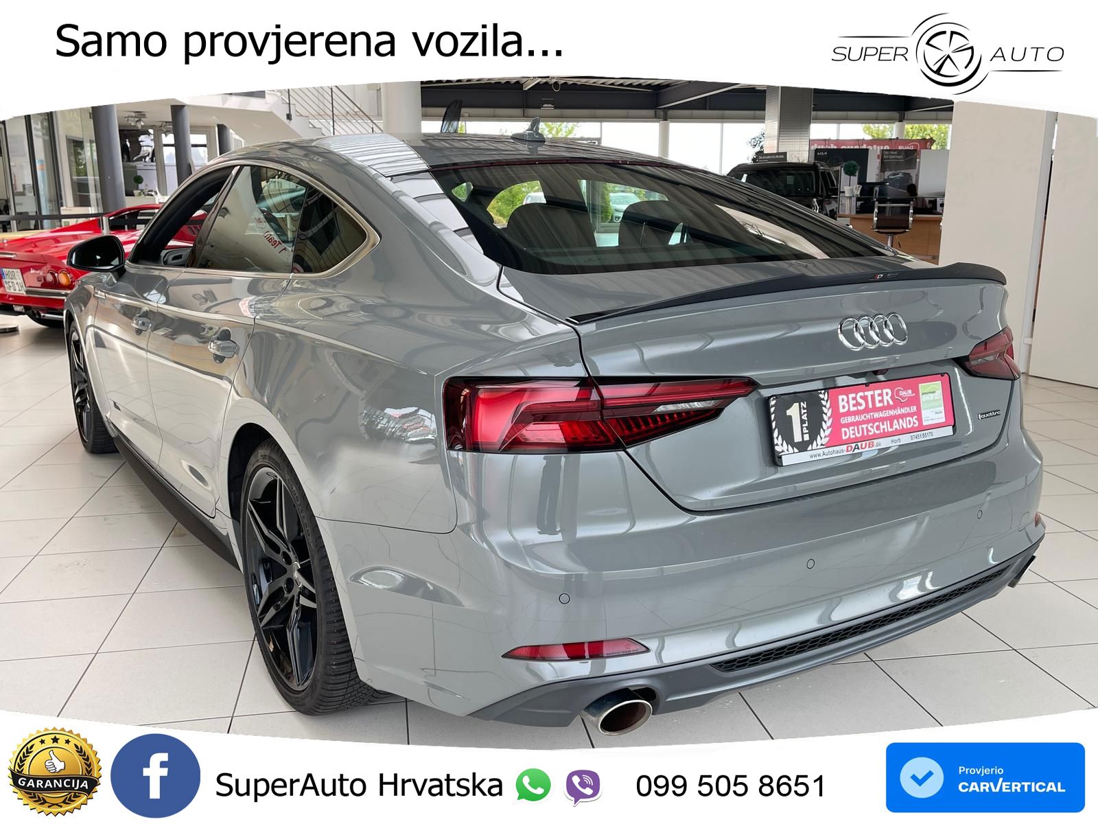 Audi A5 Sportback 45 TFSI (245 KS) quattro ultra S tronic S line MATRIX+GR SJED+KAM