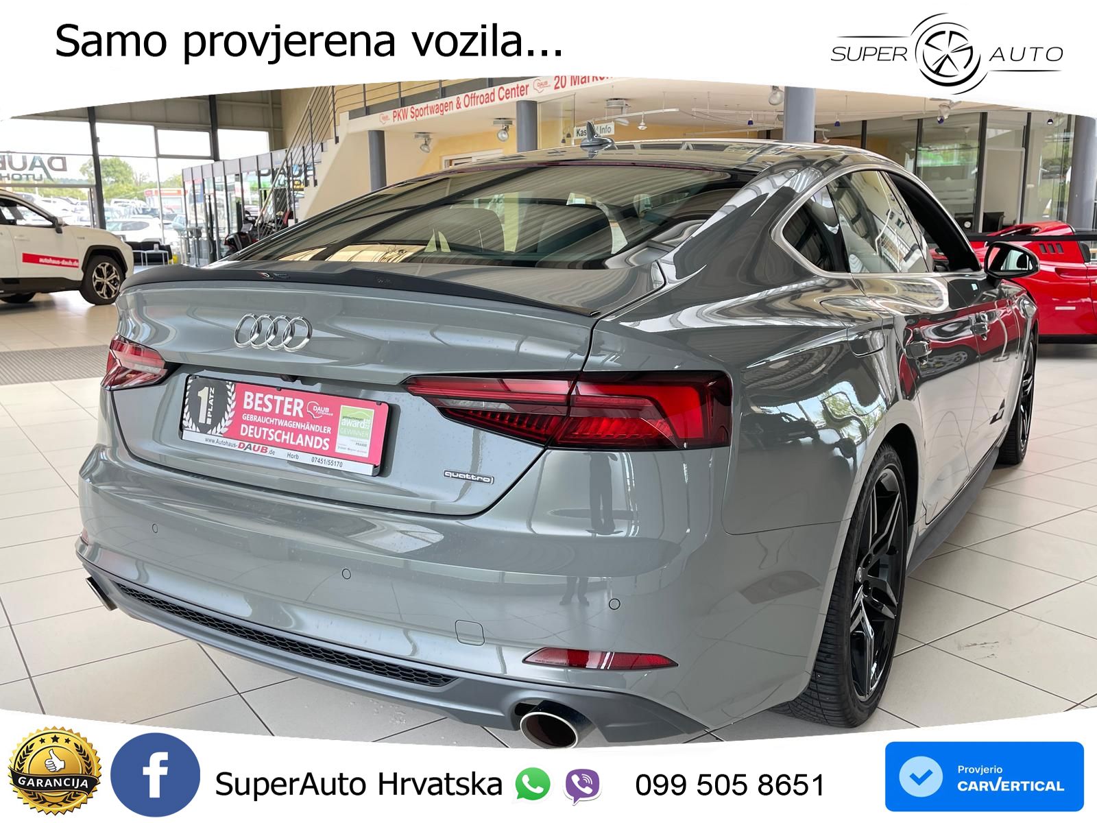 Audi A5 Sportback 45 TFSI (245 KS) quattro ultra S tronic S line MATRIX+GR SJED+KAM