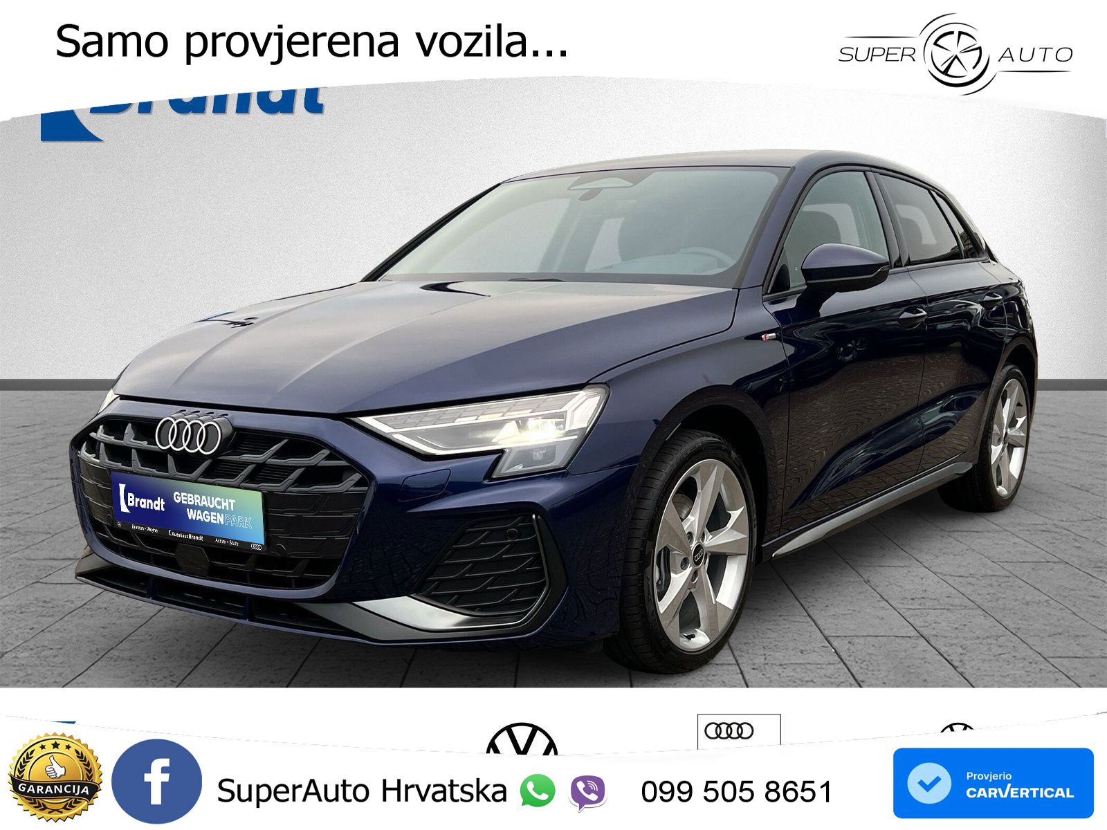 Audi A3 Sportback 40 TFSI (204 KS) quattro S tronic S line