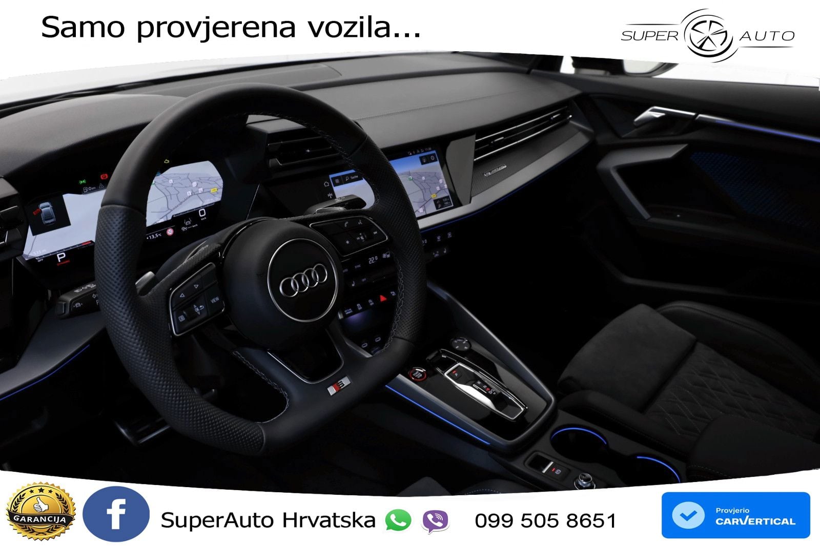 Audi S3 Limuzina 2.0 TFSI (333 KS) quattro S tronic MATRIX+GR SJED+KAM