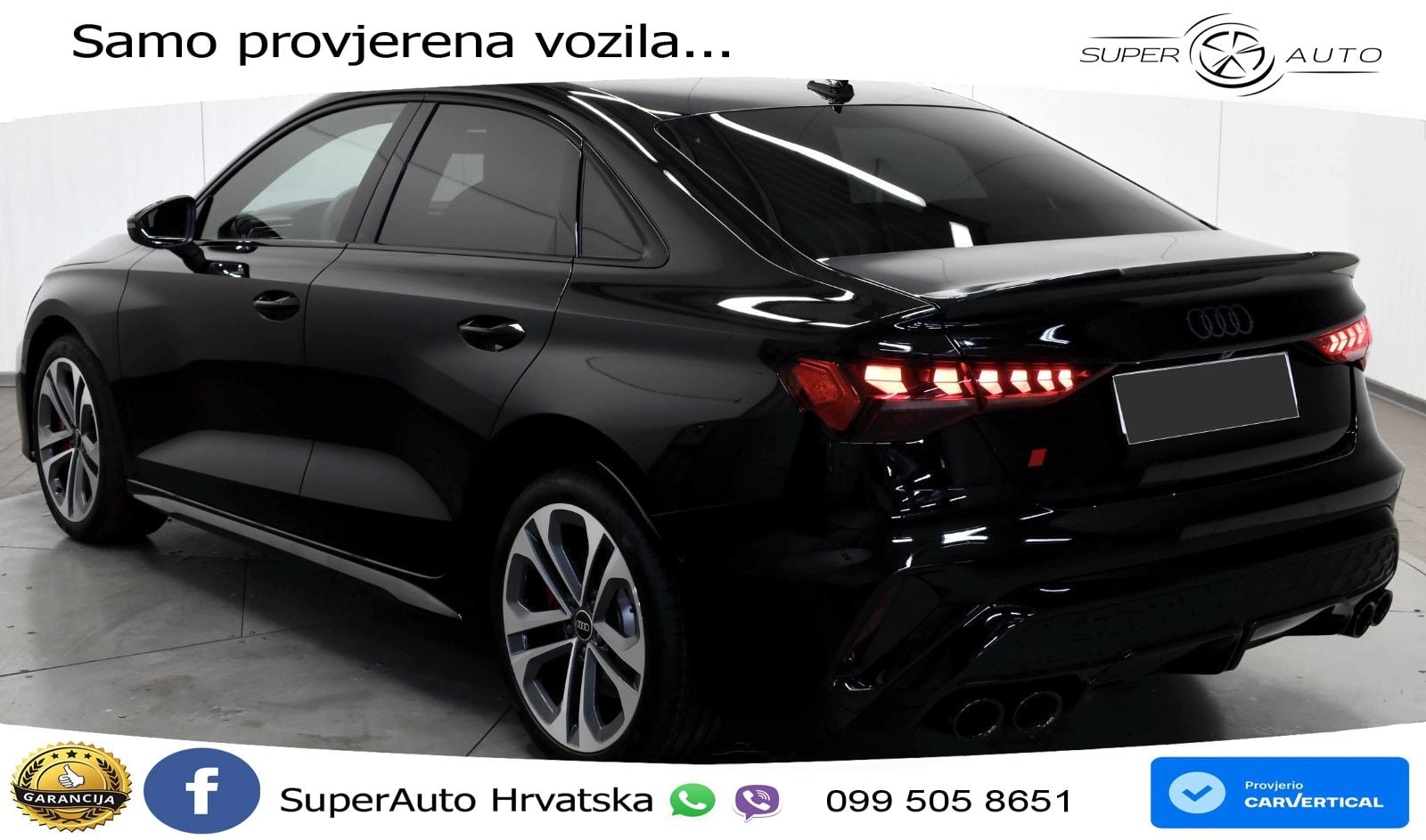 Audi S3 Limuzina 2.0 TFSI (333 KS) quattro S tronic MATRIX+GR SJED+KAM