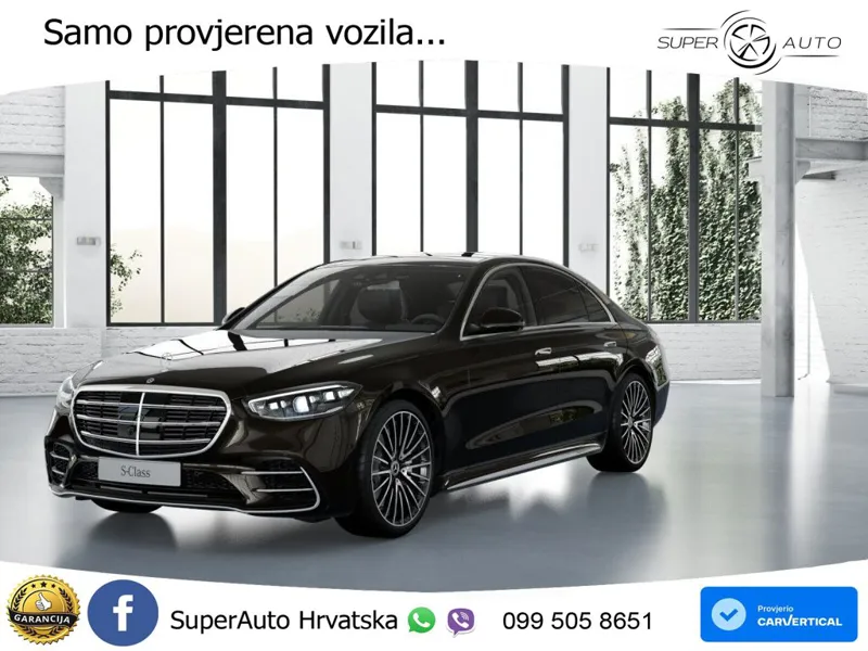 Mercedes S 580 V8 (503 KS) EQ Boost 4MATIC 9G-TRONIC AMG ACC+HEAD+4xGR SJED+360+PANO