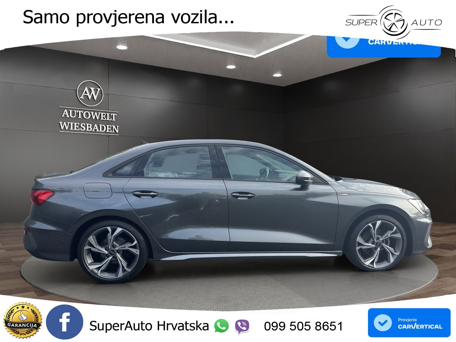 Audi A3 Limuzina 35 TFSI (150 KS) S line LED+GR SJED+ACC