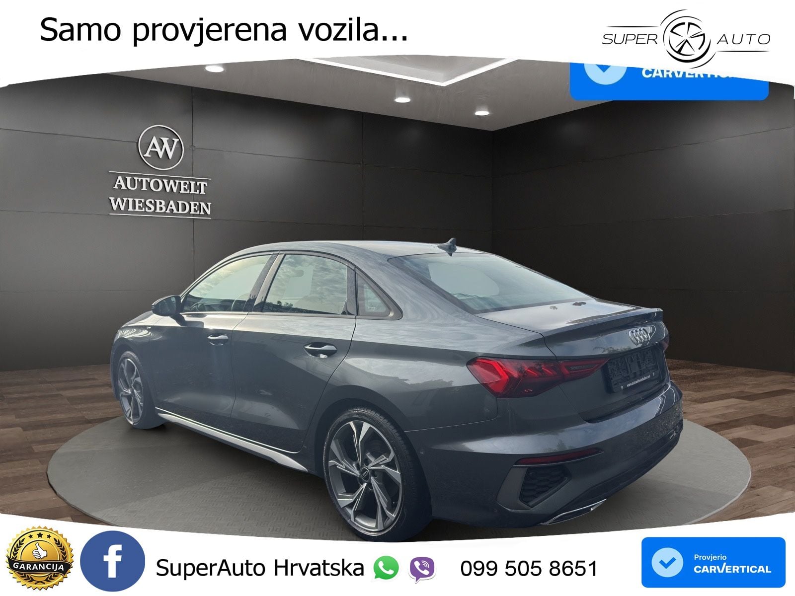 Audi A3 Limuzina 35 TFSI (150 KS) S line LED+GR SJED+ACC