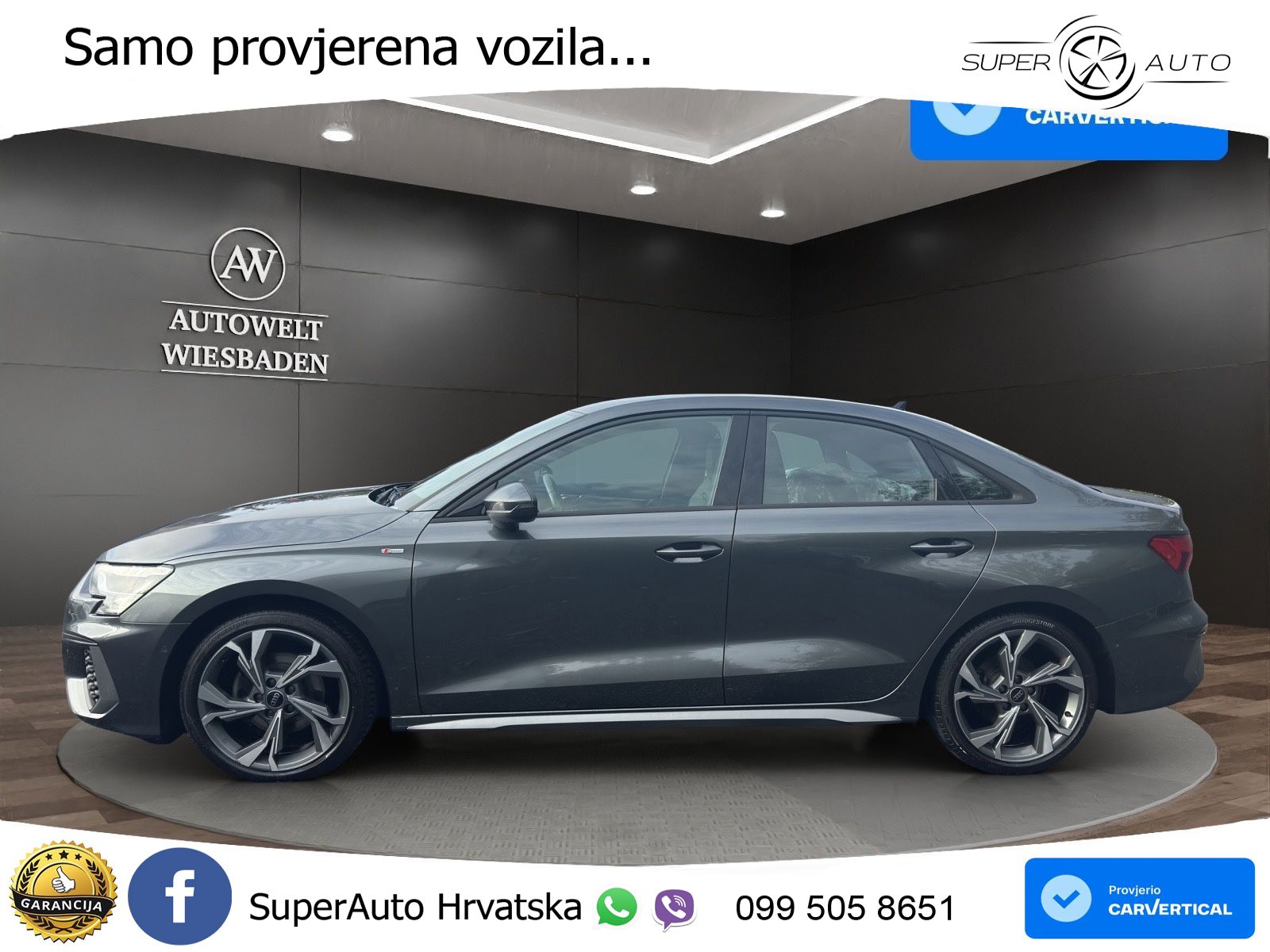 Audi A3 Limuzina 35 TFSI (150 KS) S line LED+GR SJED+ACC