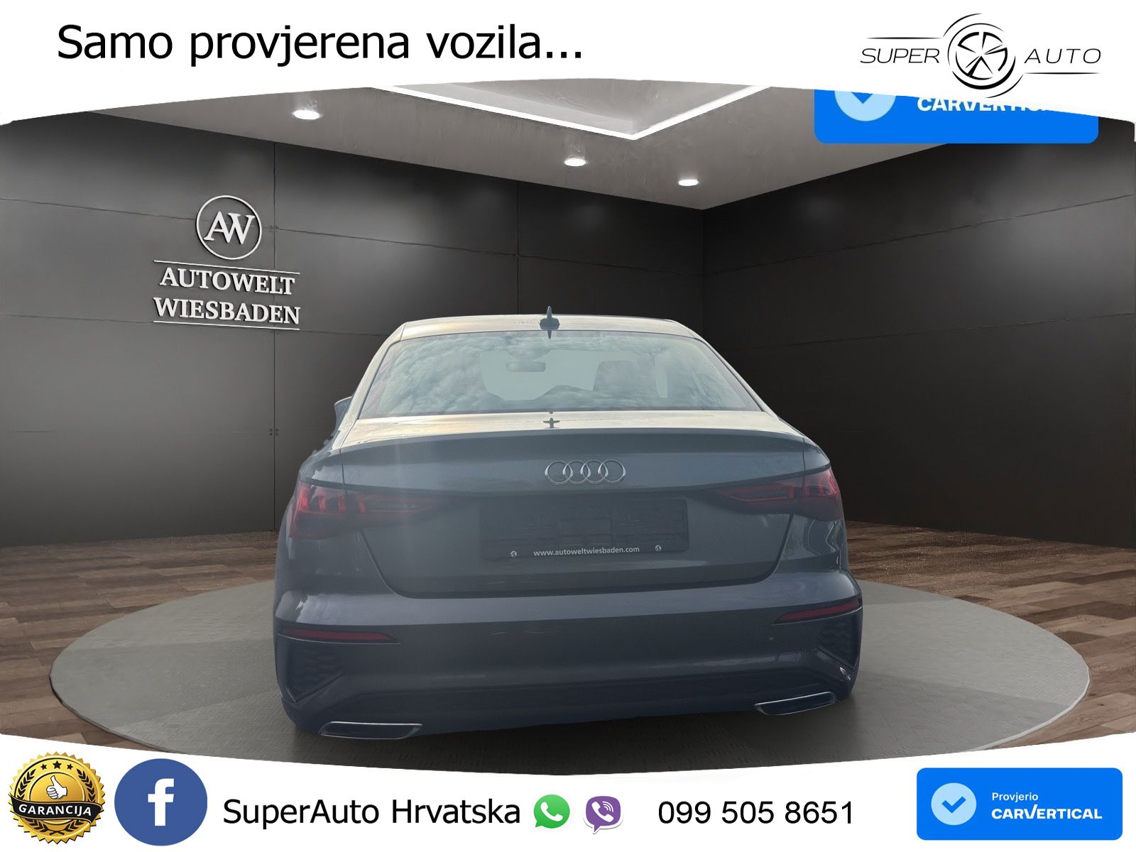 Audi A3 Limuzina 35 TFSI (150 KS) S line LED+GR SJED+ACC