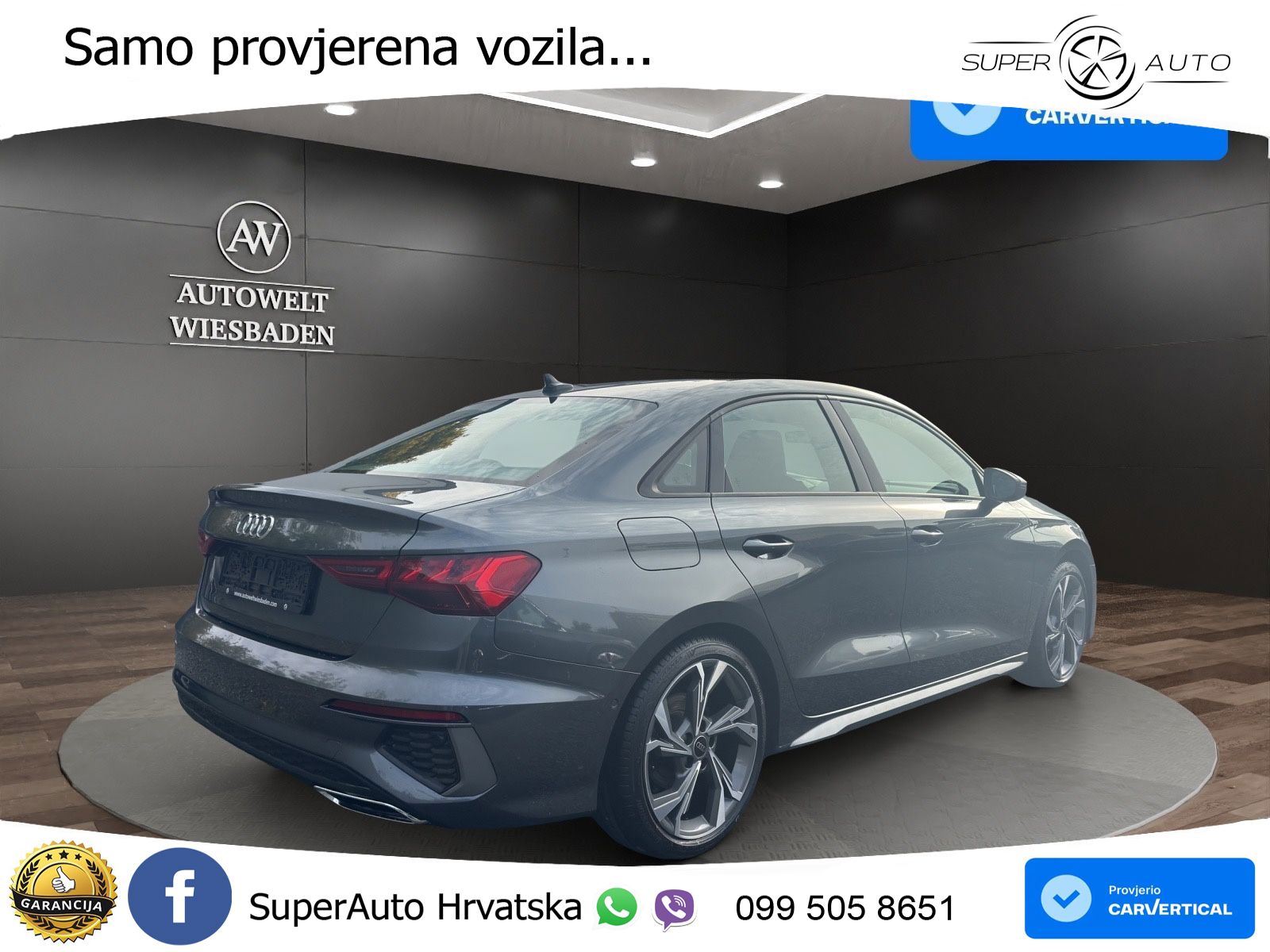 Audi A3 Limuzina 35 TFSI (150 KS) S line LED+GR SJED+ACC