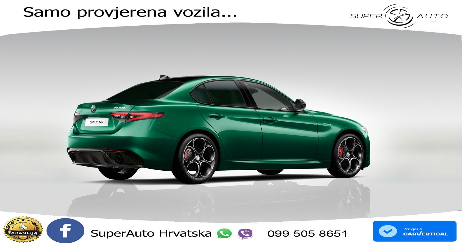 Alfa Romeo Giulia 2.0 Turbo (280 KS) Q4 Automatic LED+ACC