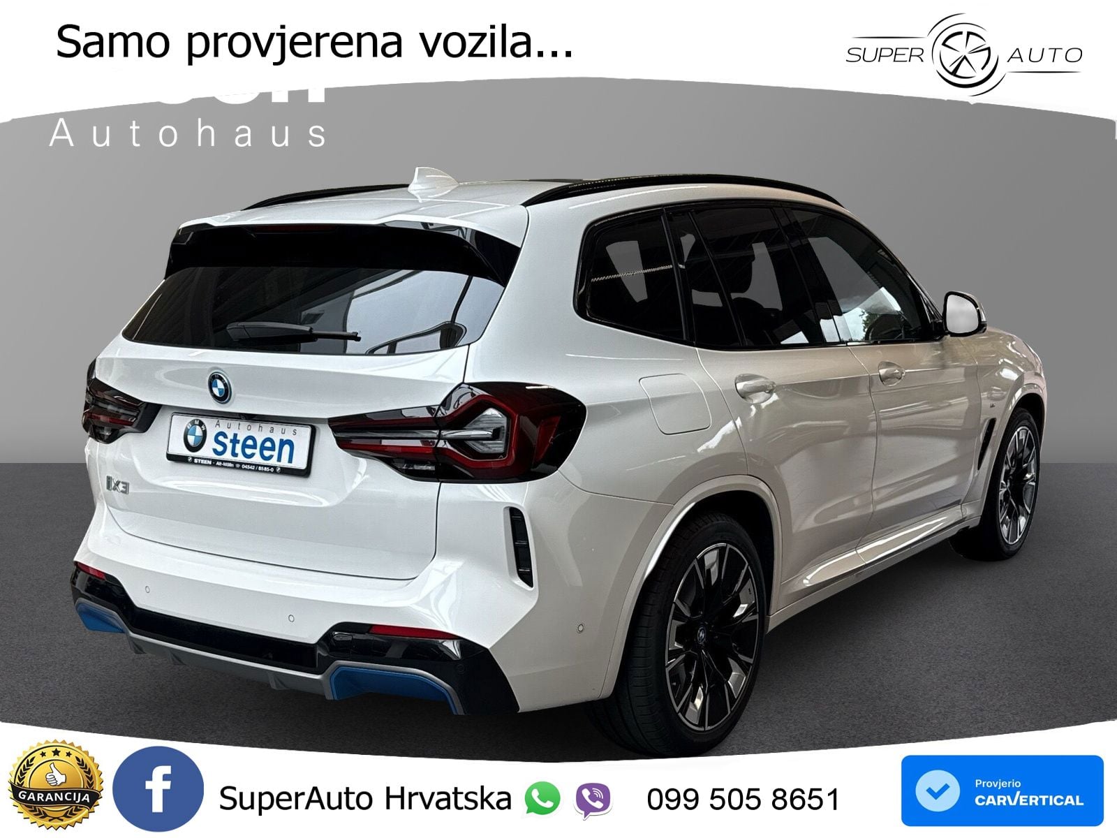 BMW iX3 80 kWh (286 KS) LED+GR SJED+ACC