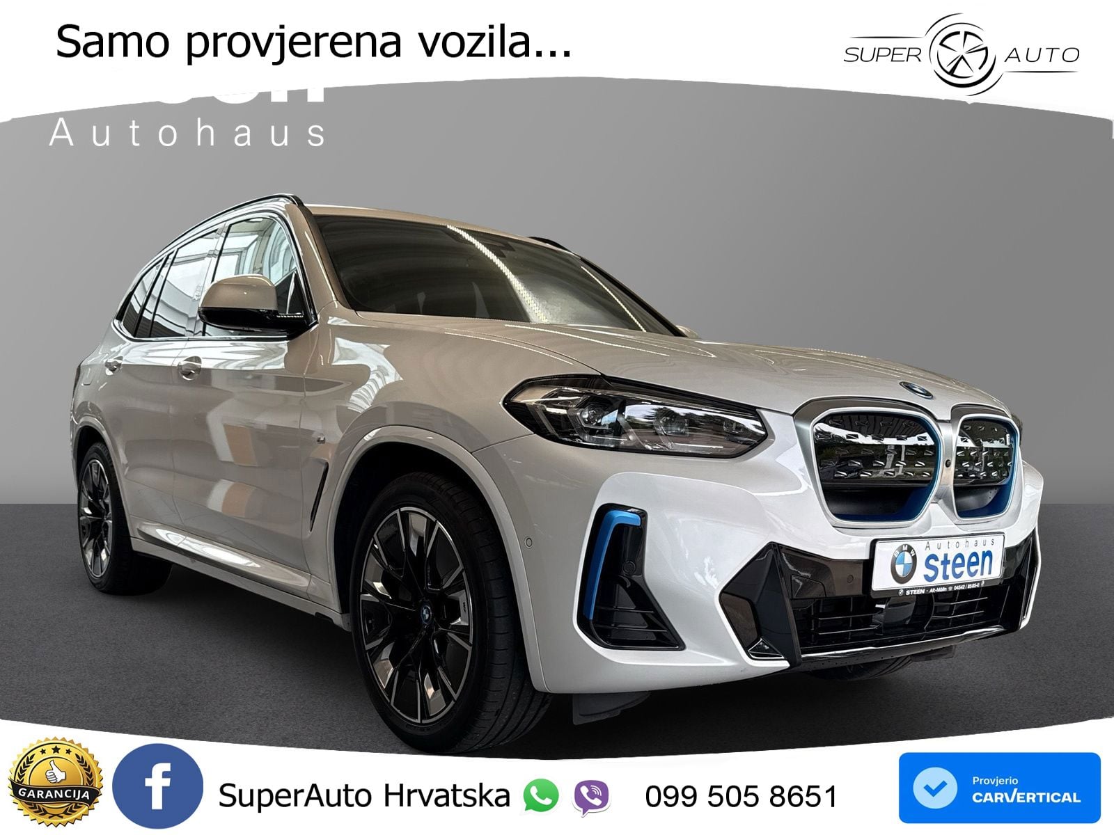 BMW iX3 80 kWh (286 KS) LED+GR SJED+ACC