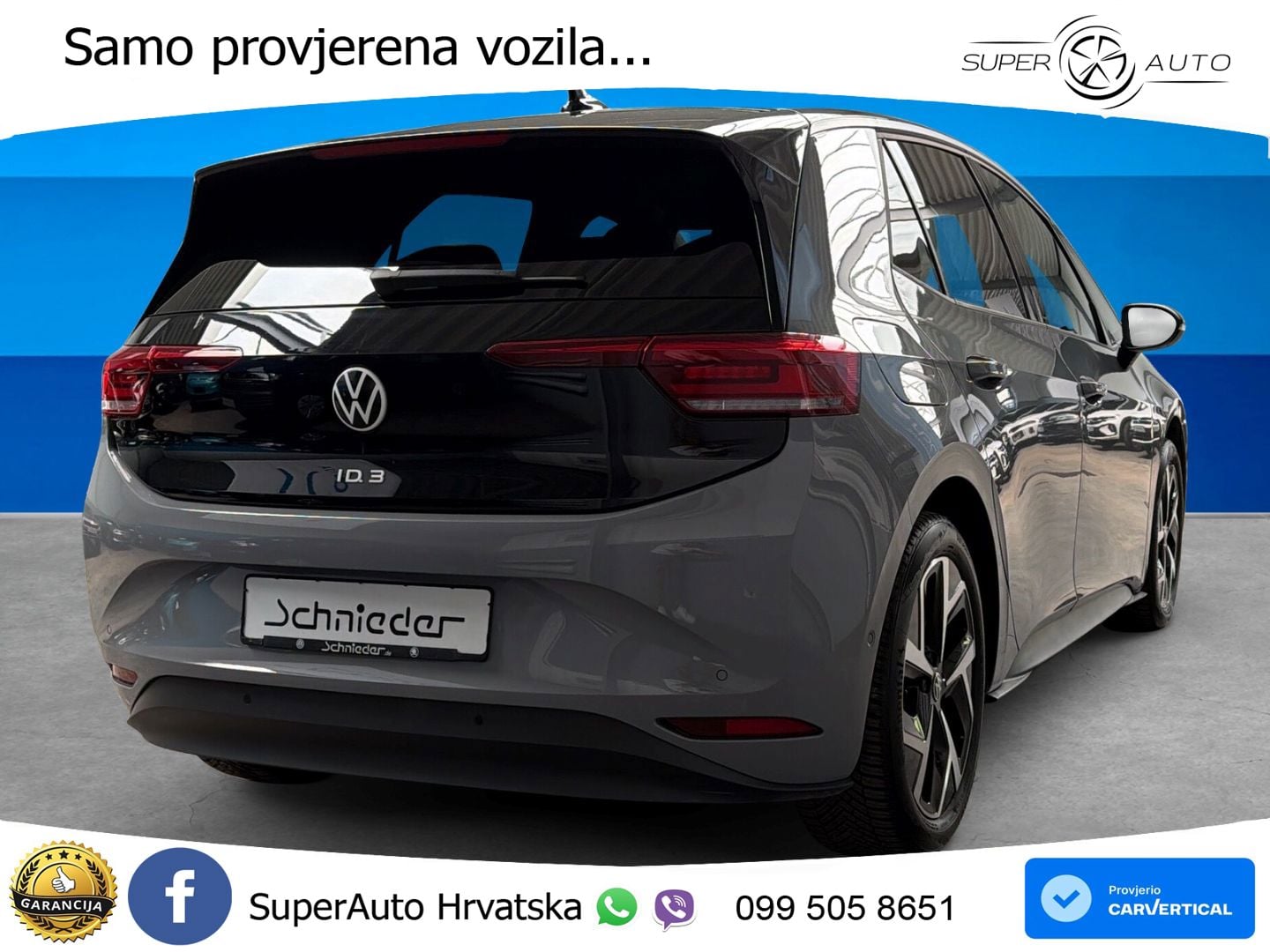 Volkswagen ID.3 Pro 62 kWh (204 KS) LED+GR SJED+ACC