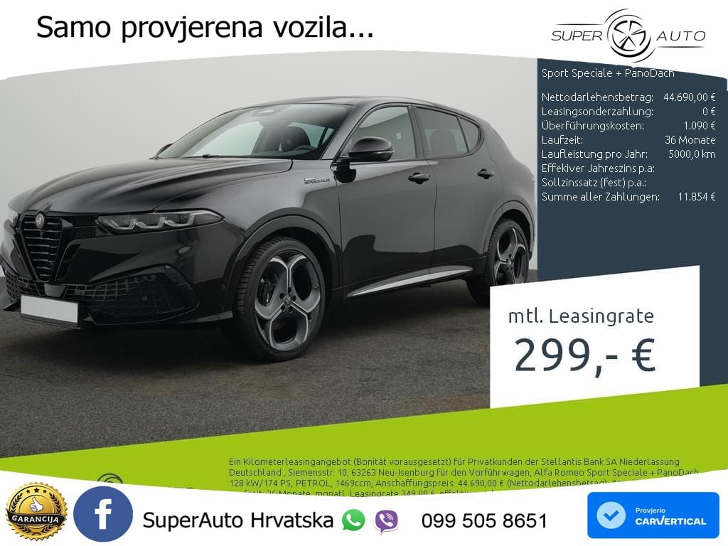 Alfa Romeo Tonale 1.5 VGT (174 KS) Hybrid TCT