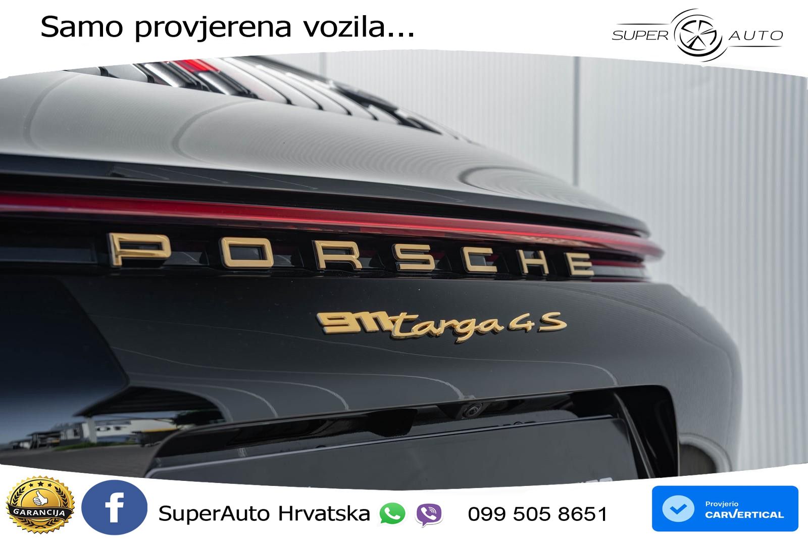 Porsche 911 Targa 4S 3.0 (450 KS) PDK LED+GR SJED+ACC