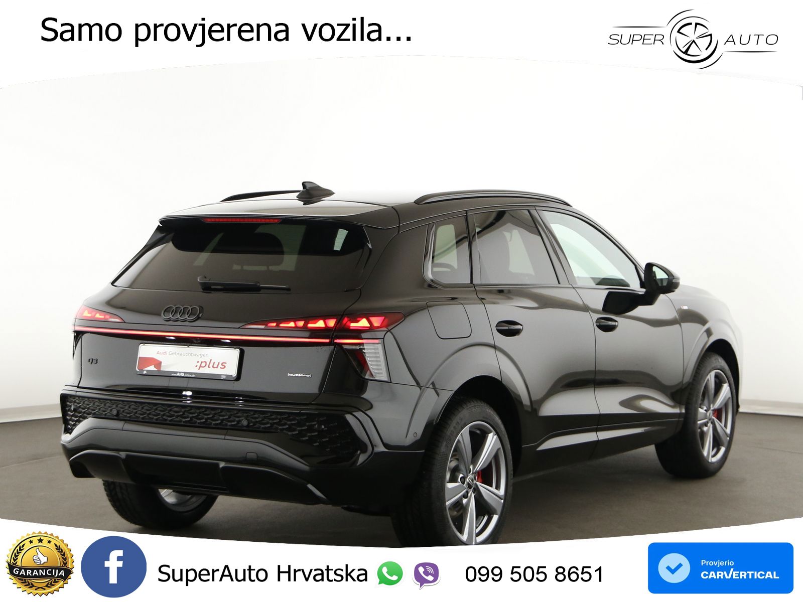 Audi Q3 2.0 TFSI (265 KS) quattro S tronic MATRIX+GR SJED+KAM