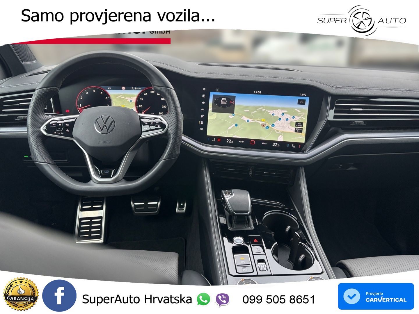 Volkswagen Touareg 3.0 V6 TSI (340 KS) 4MOTION Tiptronic ZRAČNI+ACC+4xGR SJED+KAM