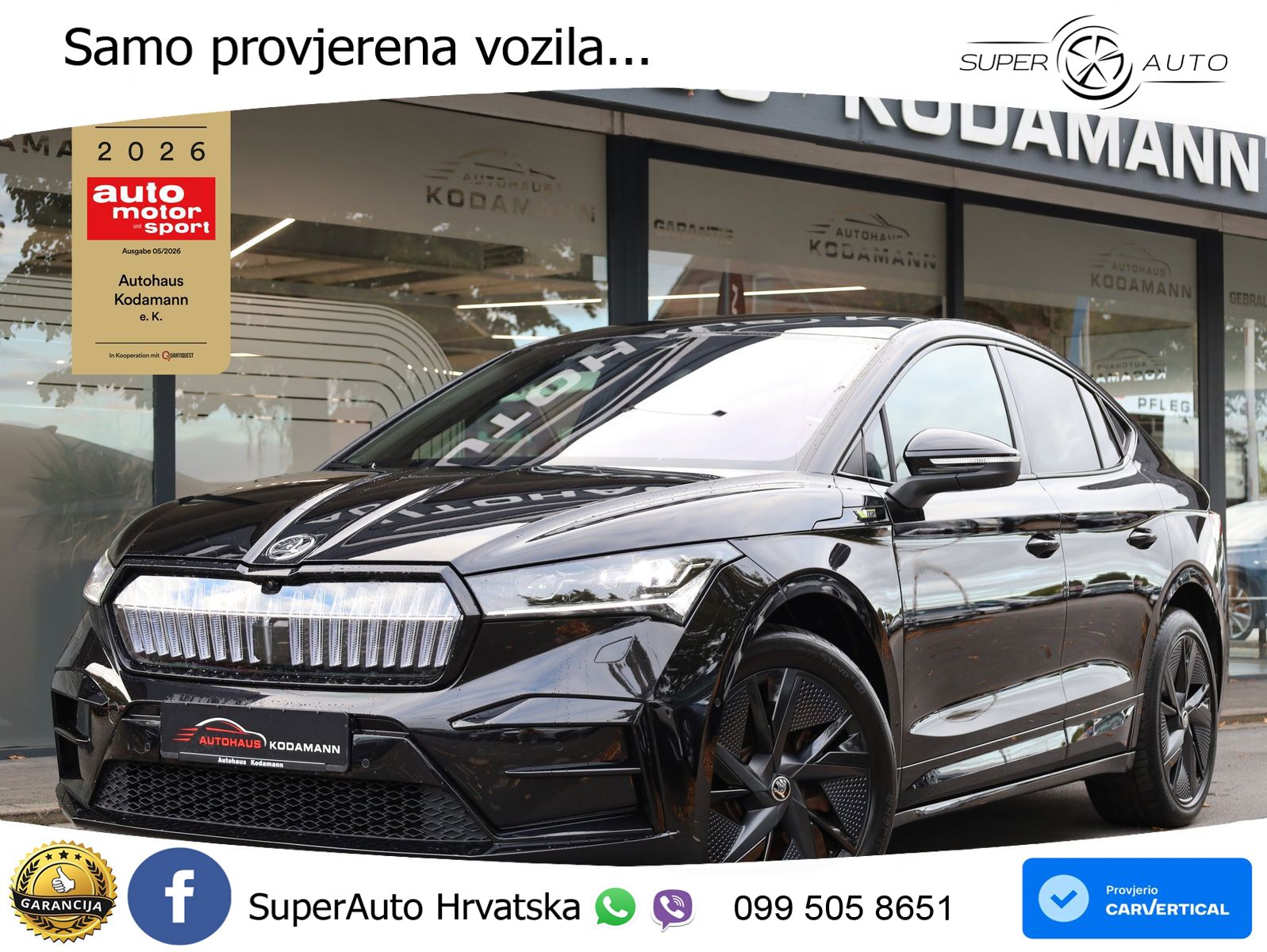 Škoda Enyaq iV RS 82 kWh (299 KS) AWD Lounge LED+GR SJED+ACC