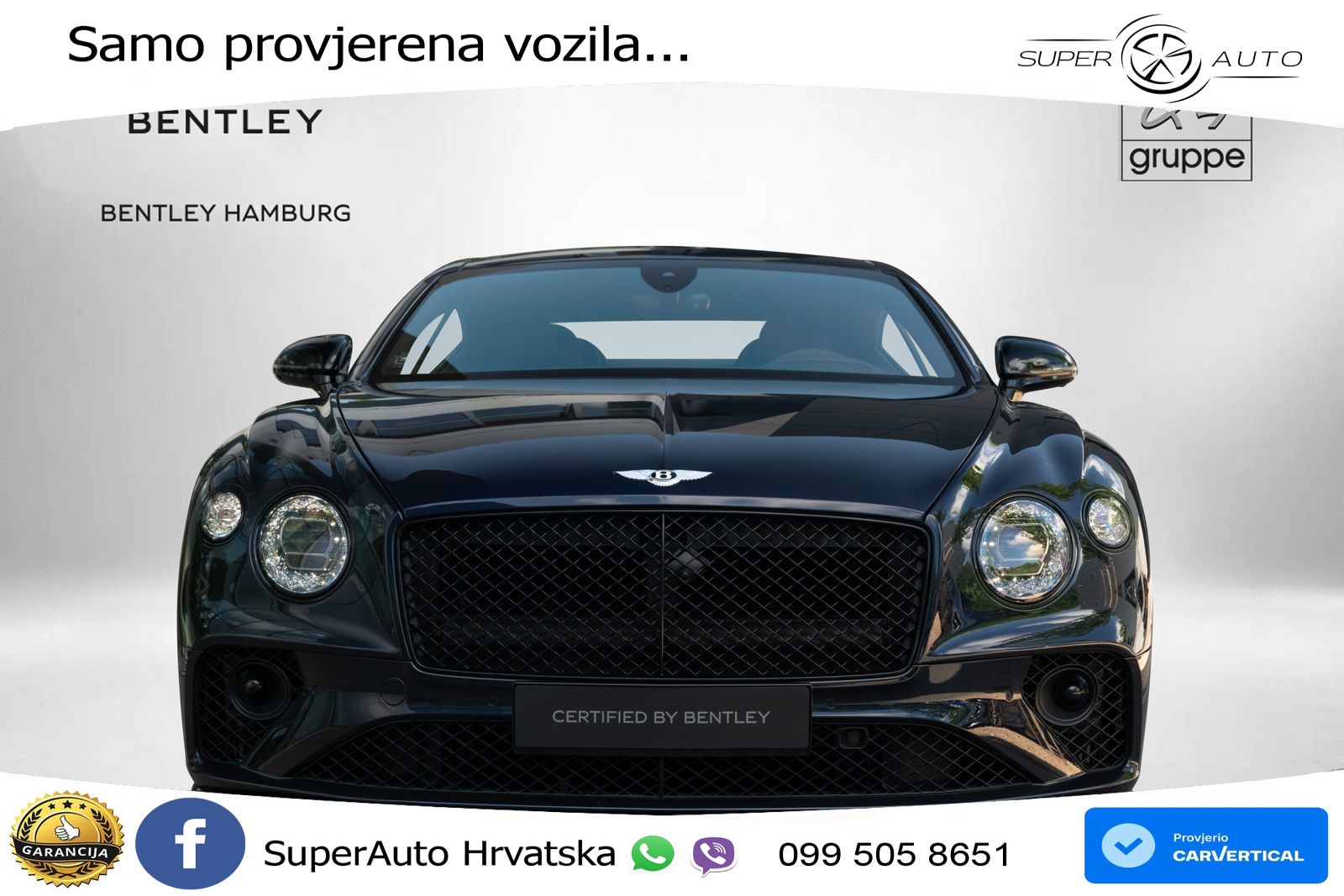 Bentley Continental GT III 4.0 V8 (550 KS) AWD Automatic LED+GR SJED+ACC