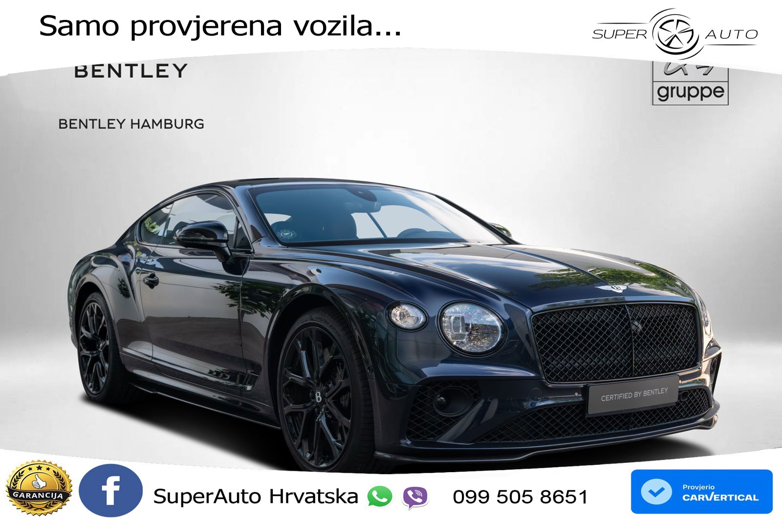 Bentley Continental GT III 4.0 V8 (550 KS) AWD Automatic LED+GR SJED+ACC