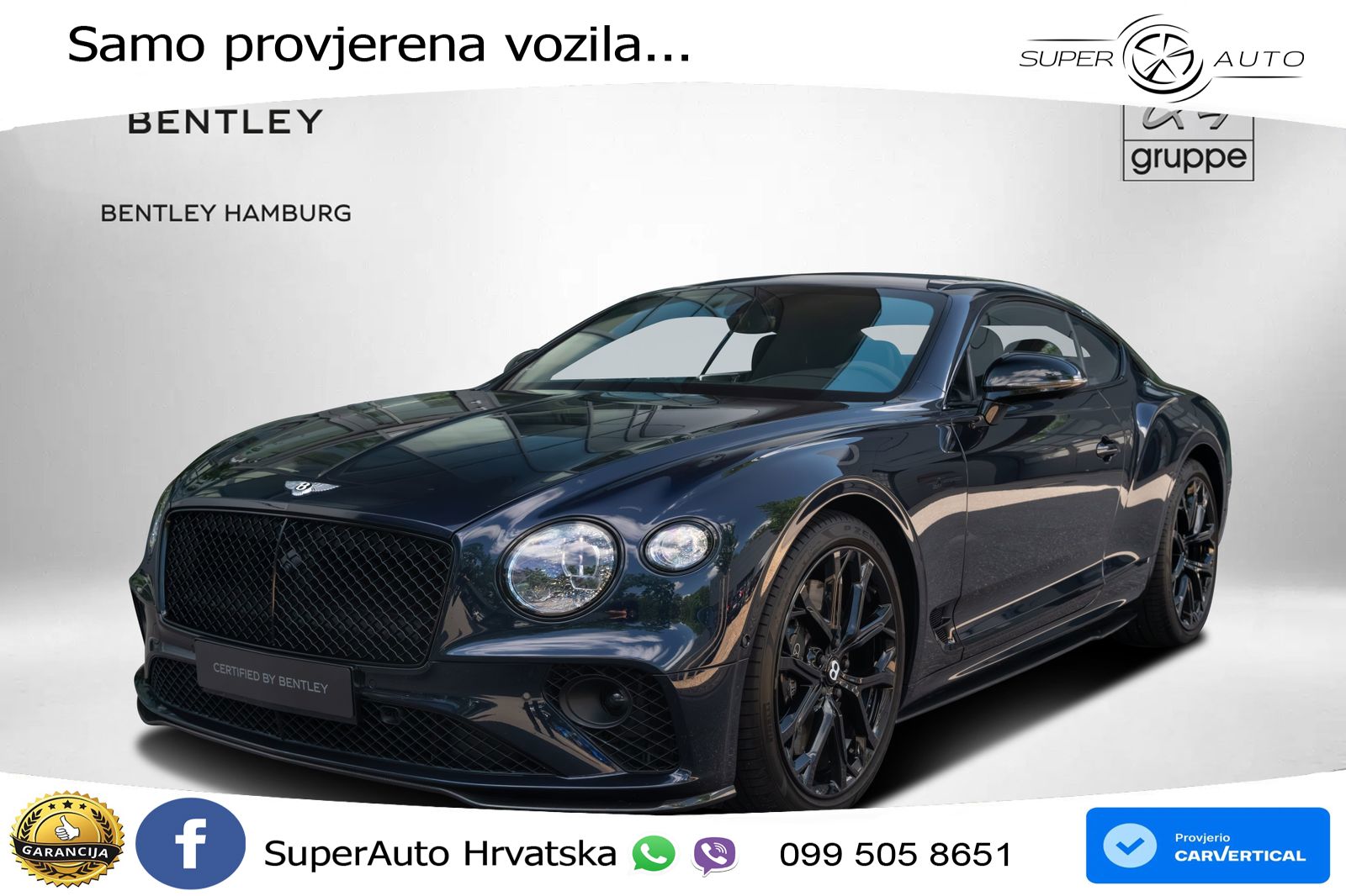 Bentley Continental GT III 4.0 V8 (550 KS) AWD Automatic LED+GR SJED+ACC