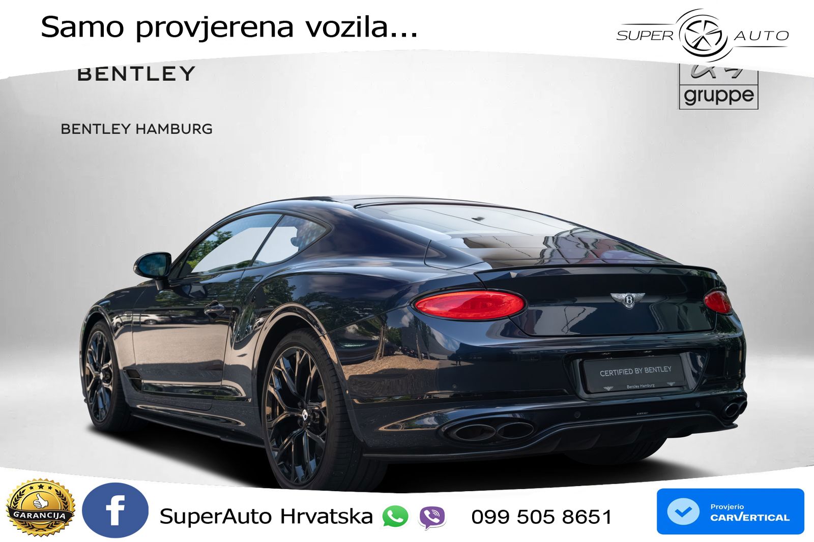 Bentley Continental GT III 4.0 V8 (550 KS) AWD Automatic LED+GR SJED+ACC