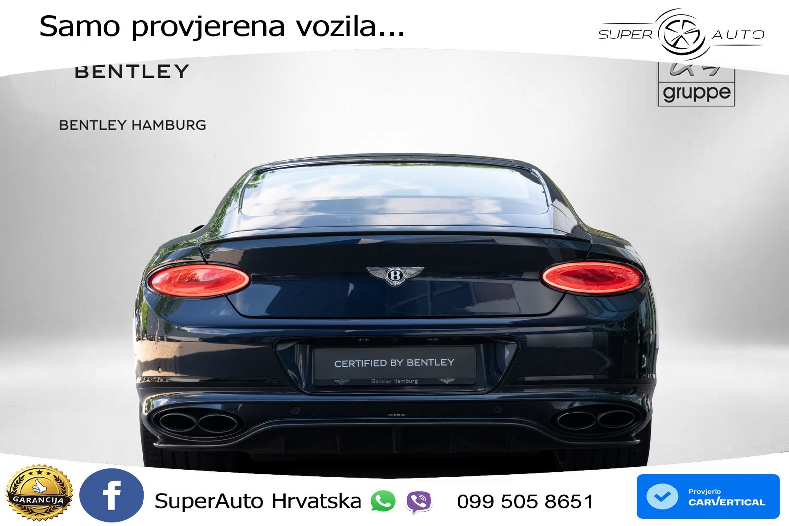 Bentley Continental GT III 4.0 V8 (550 KS) AWD Automatic LED+GR SJED+ACC