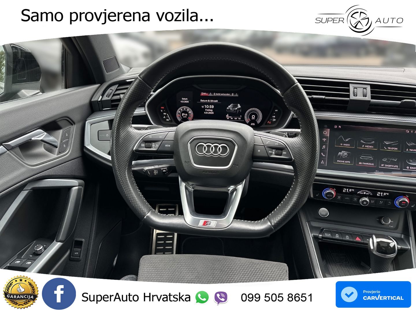 Audi Q3 45 TFSI (230 KS) quattro S tronic S line MATRIX+GR SJED+KAM