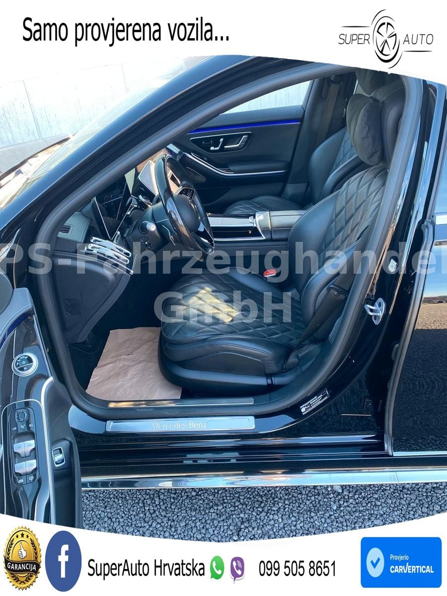 Mercedes S 580 V8 (503 KS) EQ Boost 4MATIC 9G-TRONIC ACC+HEAD+4xGR SJED+360+PANO