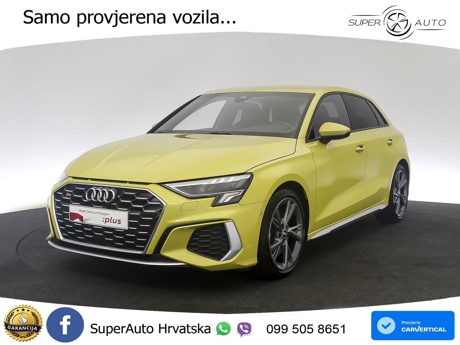 Audi S3 2.0 TFSI (310 KS) quattro S tronic LED+GR SJED+ACC