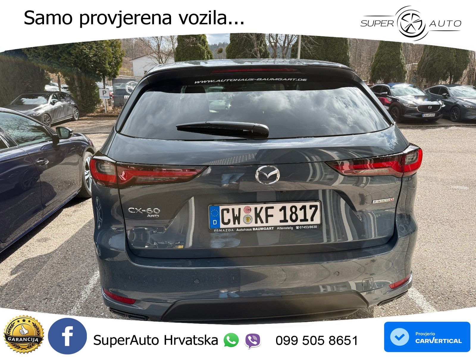 Mazda CX-60 3.3 e-Skyactiv D (254 KS) AWD Automatic LED+GR SJED+ACC