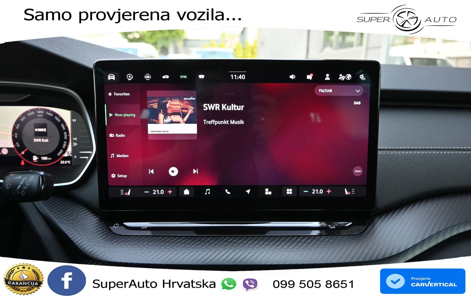 Škoda Octavia Combi 2.0 TDI (150 KS) DSG SportLine LED+GR SJED+ACC