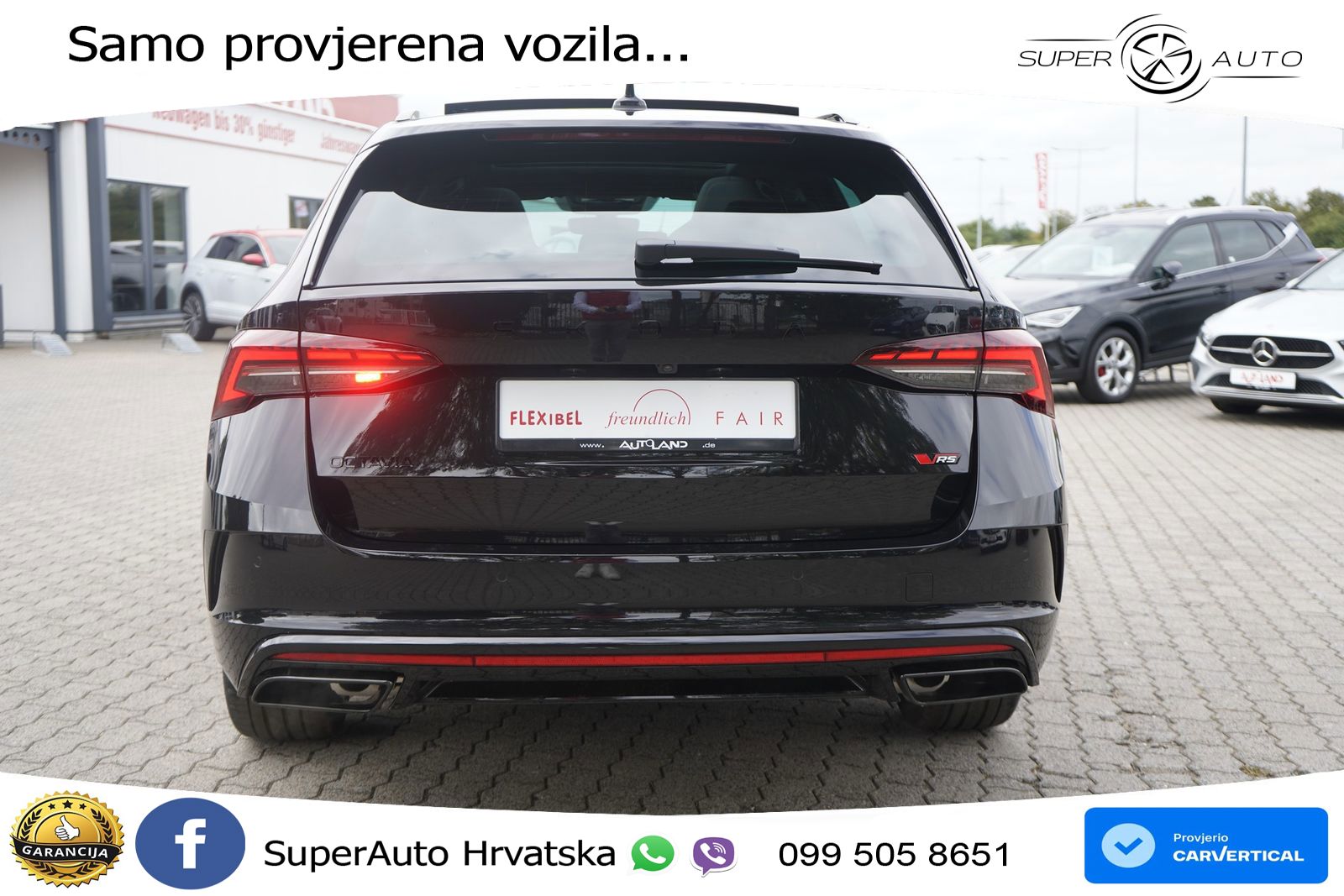 Škoda Octavia Combi RS 2.0 TSI (265 KS) DSG LED+GR SJED+ACC