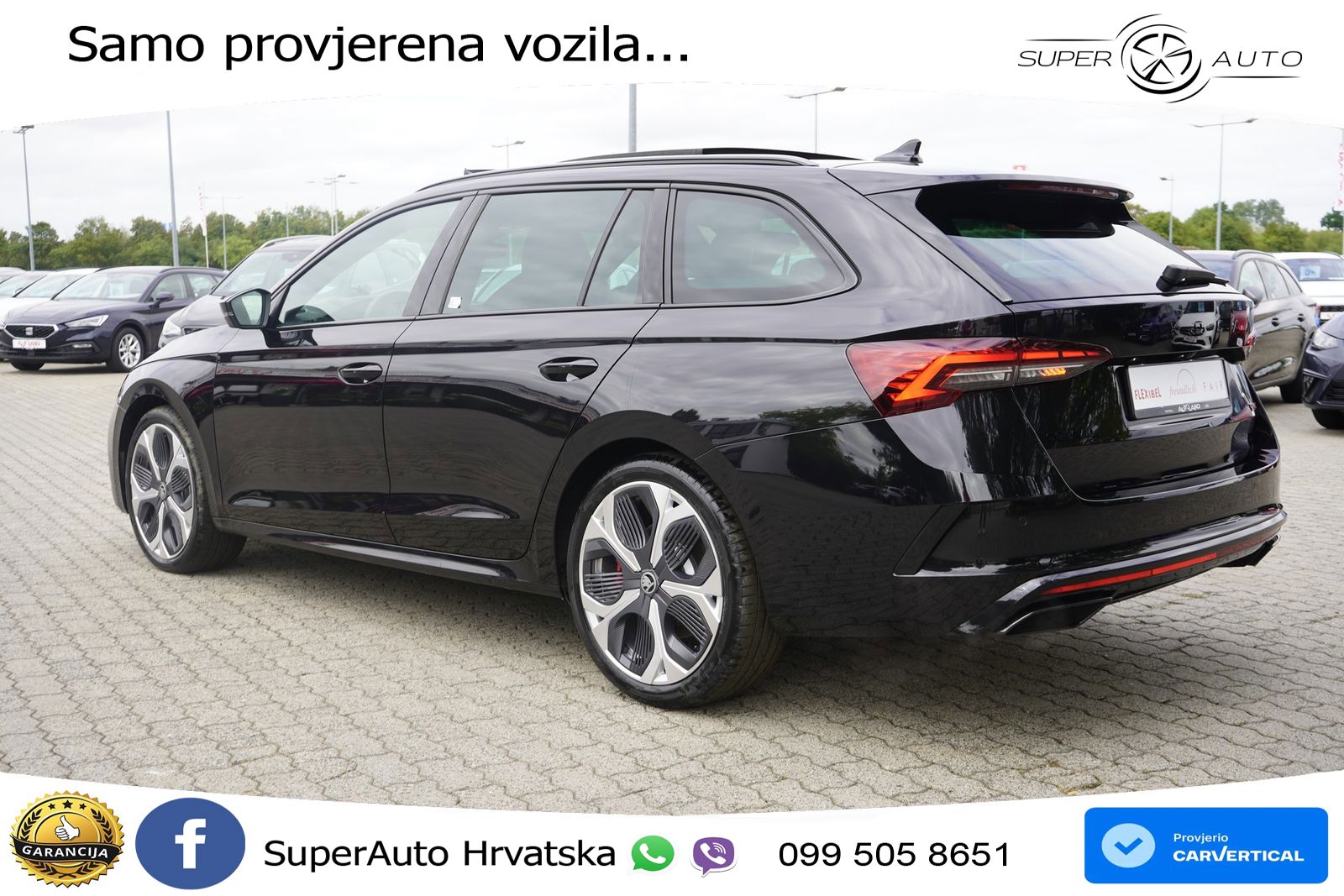 Škoda Octavia Combi RS 2.0 TSI (265 KS) DSG LED+GR SJED+ACC