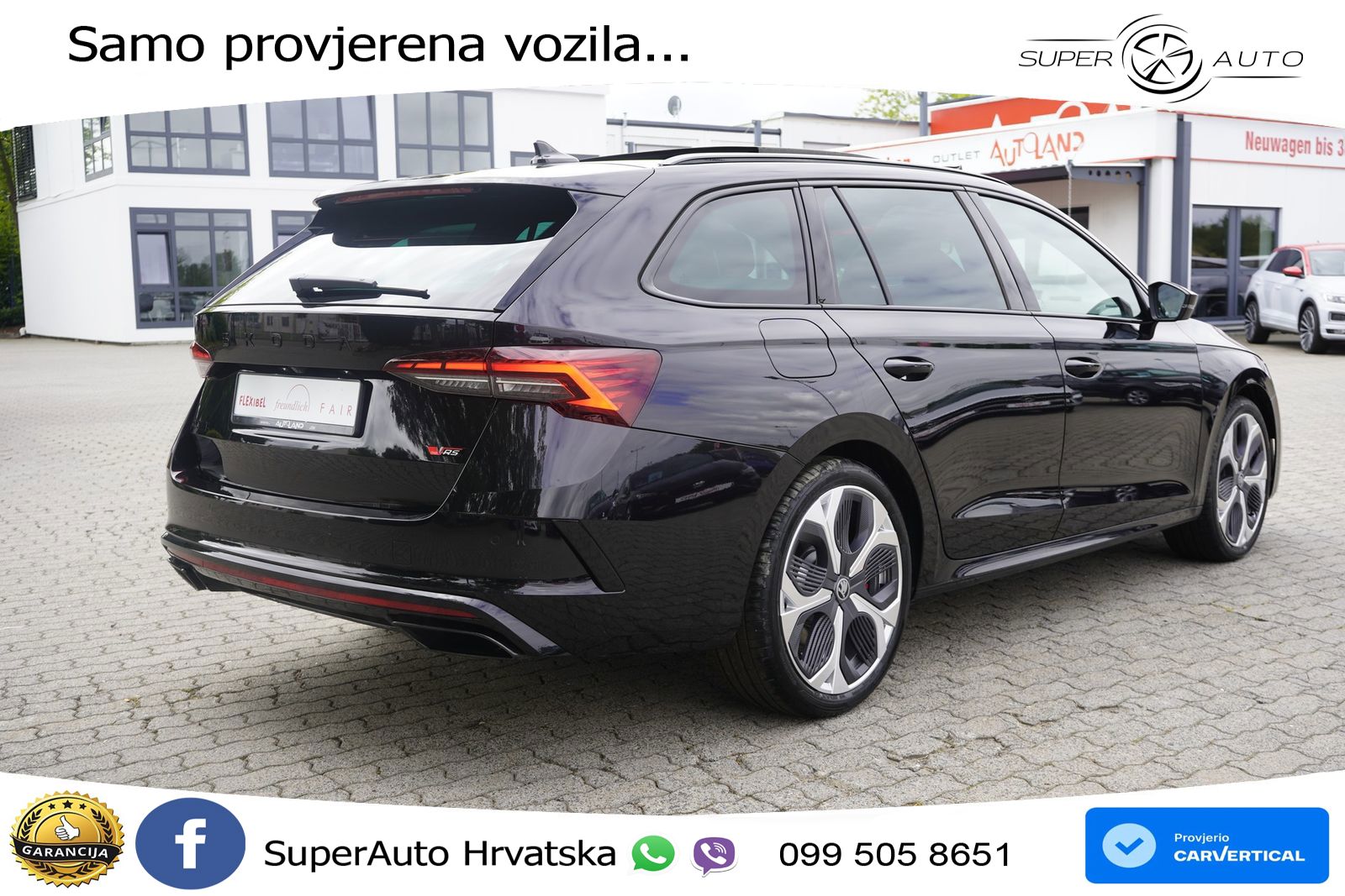 Škoda Octavia Combi RS 2.0 TSI (265 KS) DSG LED+GR SJED+ACC